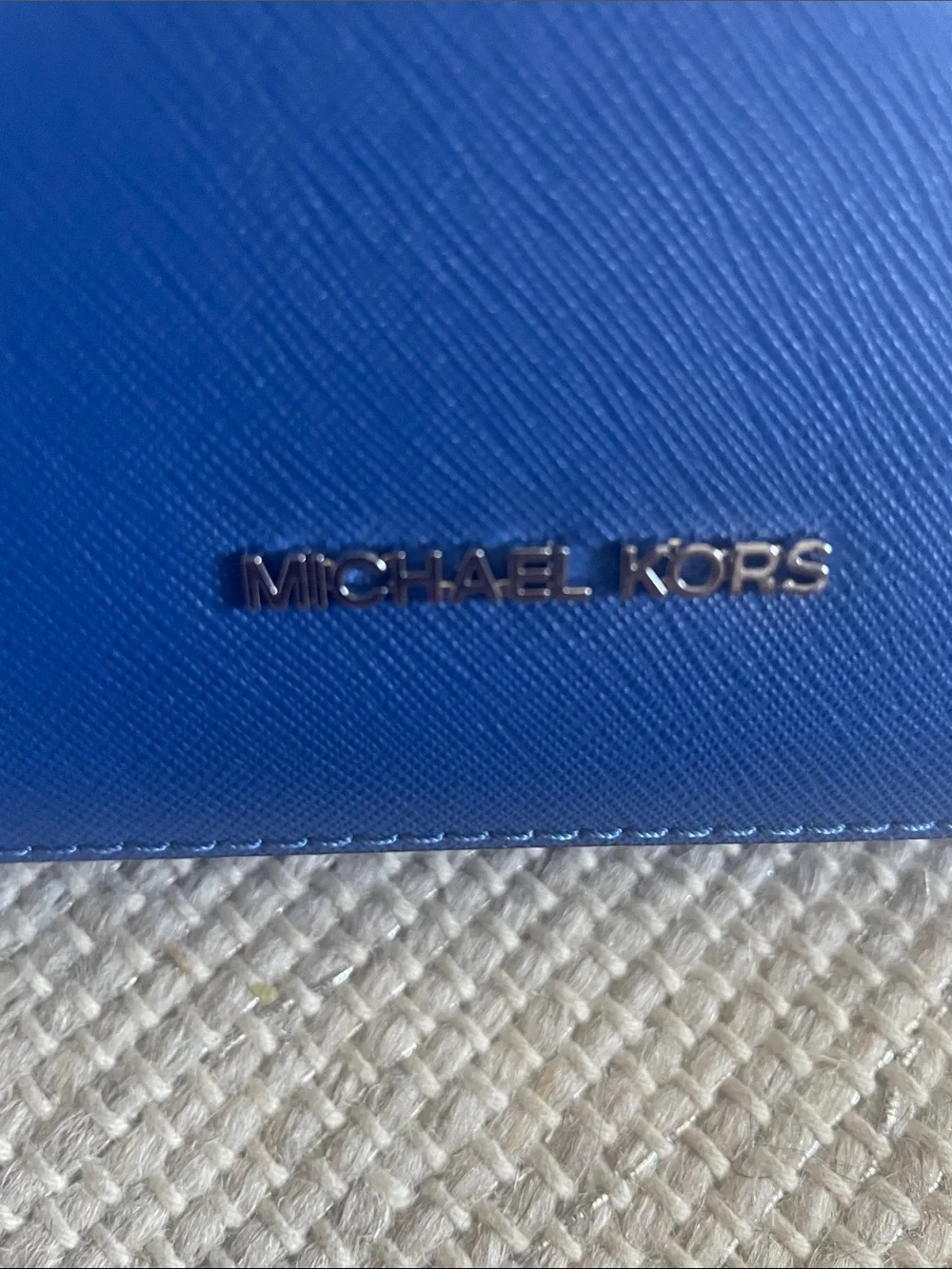 Michael Kors Royal Blue Saffiano Leather Crossbody Bag